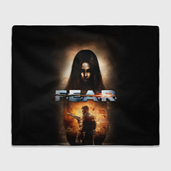 Плед флисовый FEAR - project origin, цвет: 3D-велсофт