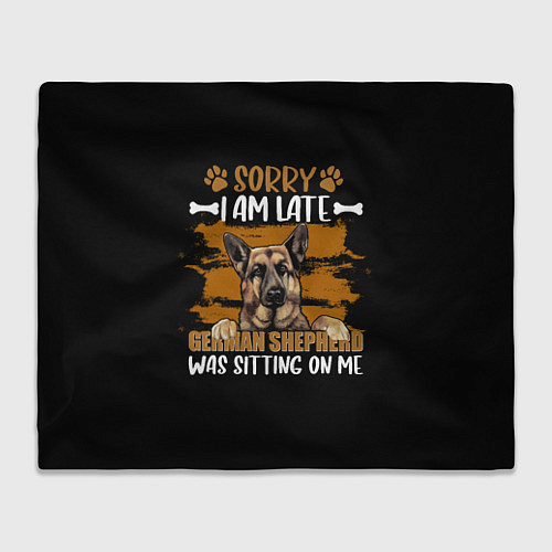 Плед Немецкая овчарка - german shepherd / 3D-Велсофт – фото 1