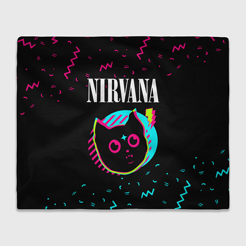 Плед Nirvana - rock star cat / 3D-Велсофт – фото 1