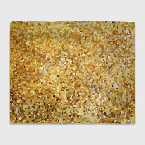 Плед Золотая мелкая мозаика / 3D-Велсофт – фото 1