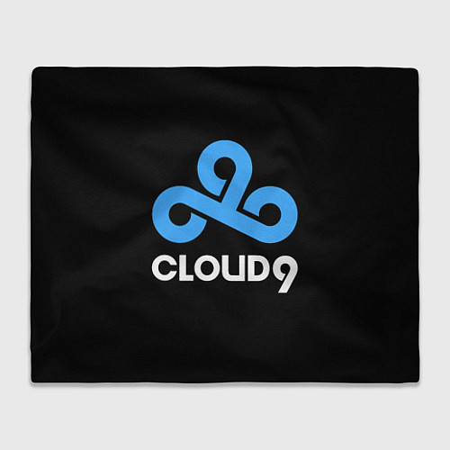 Плед Cloud9 - esports logo / 3D-Велсофт – фото 1