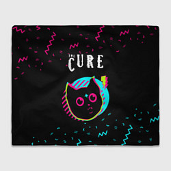 Плед флисовый The Cure - rock star cat, цвет: 3D-велсофт