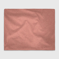 Плед флисовый Однотонный персиковый текстура, цвет: 3D-велсофт