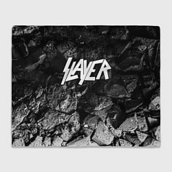 Плед флисовый Slayer black graphite, цвет: 3D-велсофт