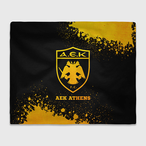 Плед AEK Athens - gold gradient / 3D-Велсофт – фото 1