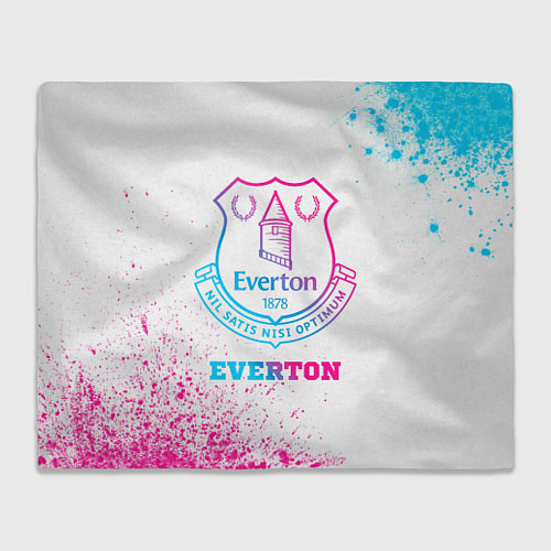 Плед Everton neon gradient style / 3D-Велсофт – фото 1