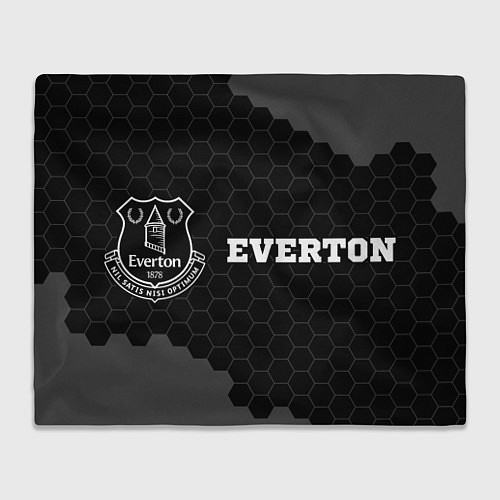 Плед Everton sport на темном фоне по-горизонтали / 3D-Велсофт – фото 1