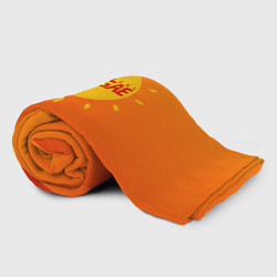 Плед флисовый Orange sunshine reggae, цвет: 3D-велсофт — фото 2