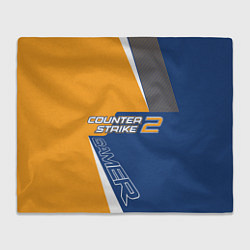 Плед флисовый Total Counter-Strike 2, цвет: 3D-велсофт
