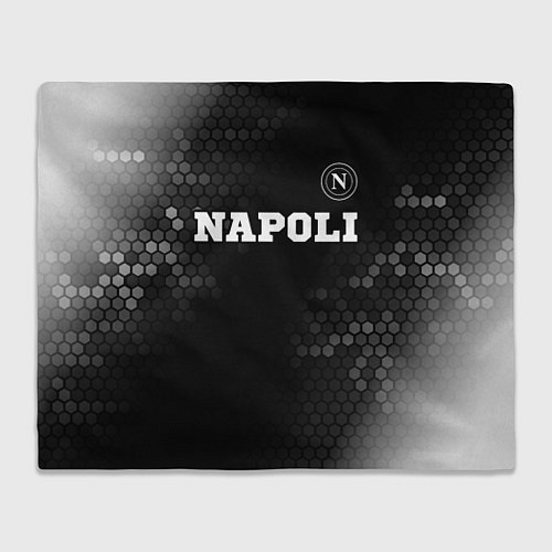 Плед Napoli sport на темном фоне посередине / 3D-Велсофт – фото 1