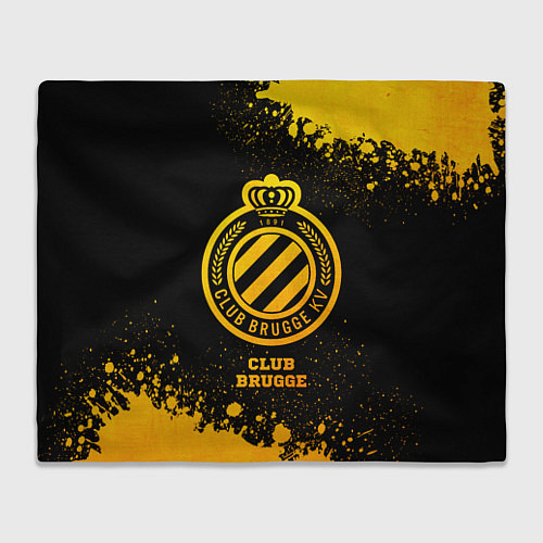 Плед Club Brugge - gold gradient / 3D-Велсофт – фото 1