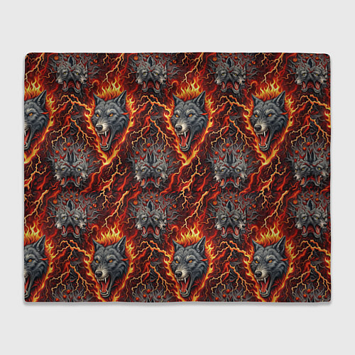 Плед Волки эпичный паттерн / 3D-Велсофт – фото 1