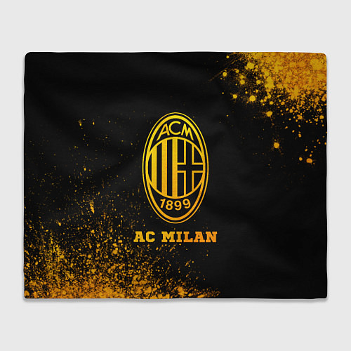 Плед AC Milan - gold gradient / 3D-Велсофт – фото 1