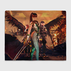 Плед флисовый Ева Адам Лили stellar blade, цвет: 3D-велсофт