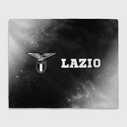 Плед флисовый Lazio sport на темном фоне по-горизонтали, цвет: 3D-велсофт