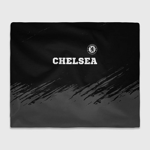 Плед Chelsea sport на темном фоне посередине / 3D-Велсофт – фото 1