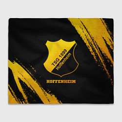 Плед флисовый Hoffenheim - gold gradient, цвет: 3D-велсофт