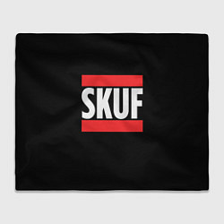 Плед Skuf красные линии