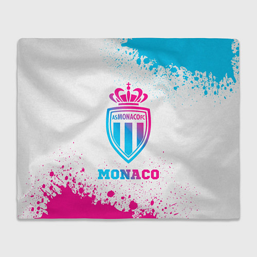 Плед Monaco neon gradient style / 3D-Велсофт – фото 1