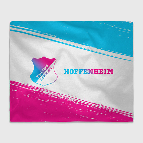 Плед Hoffenheim neon gradient style по-горизонтали / 3D-Велсофт – фото 1