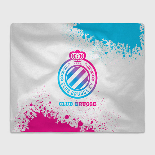 Плед Club Brugge neon gradient style / 3D-Велсофт – фото 1