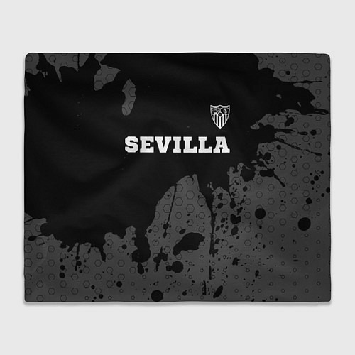 Плед Sevilla sport на темном фоне посередине / 3D-Велсофт – фото 1