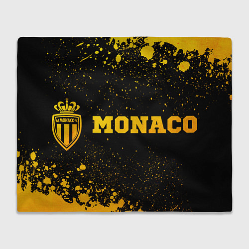 Плед Monaco - gold gradient по-горизонтали / 3D-Велсофт – фото 1