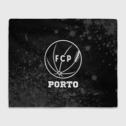 Плед флисовый Porto sport на темном фоне, цвет: 3D-велсофт