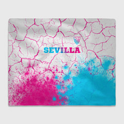 Плед флисовый Sevilla neon gradient style посередине, цвет: 3D-велсофт