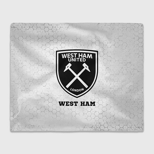 Плед West Ham sport на светлом фоне / 3D-Велсофт – фото 1