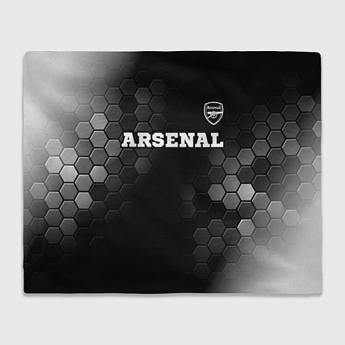 Плед Arsenal sport на темном фоне посередине / 3D-Велсофт – фото 1