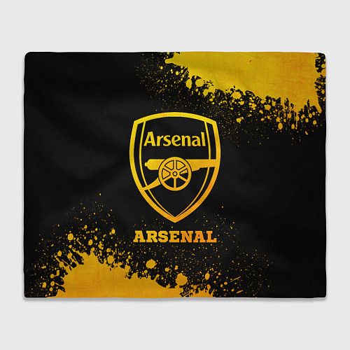 Плед Arsenal - gold gradient / 3D-Велсофт – фото 1