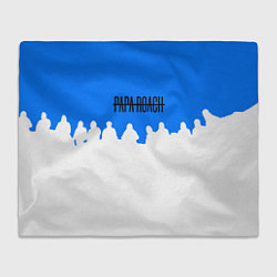 Плед флисовый Papa Roach rock bend, цвет: 3D-велсофт