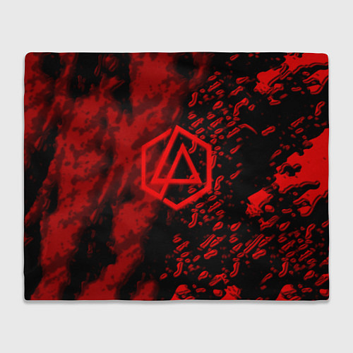 Плед Linkin park red logo / 3D-Велсофт – фото 1