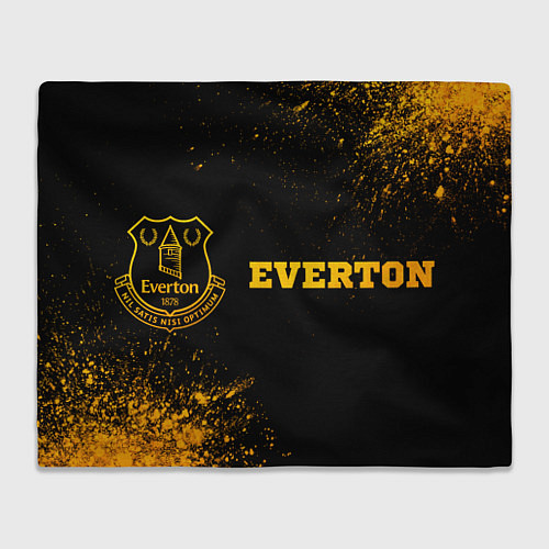 Плед Everton - gold gradient по-горизонтали / 3D-Велсофт – фото 1