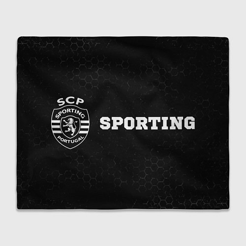 Плед Sporting sport на темном фоне по-горизонтали / 3D-Велсофт – фото 1