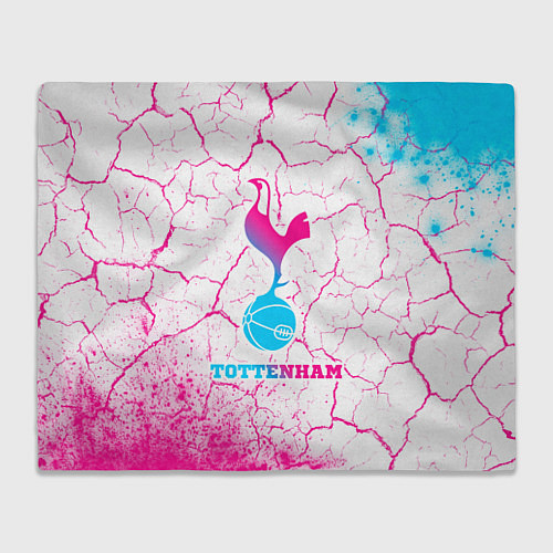 Плед Tottenham neon gradient style / 3D-Велсофт – фото 1