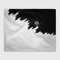 Плед флисовый Borussia краски белые, цвет: 3D-велсофт