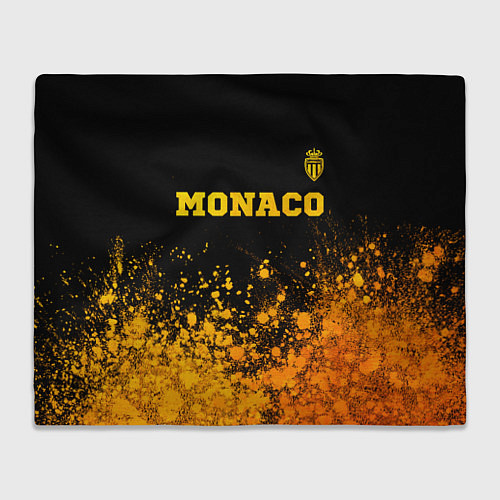 Плед Monaco - gold gradient посередине / 3D-Велсофт – фото 1