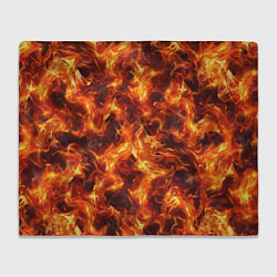 Плед флисовый Текстура элементаля огня, цвет: 3D-велсофт