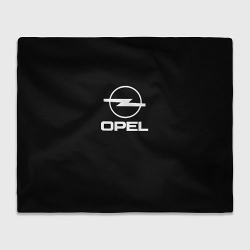 Плед Opel logo white / 3D-Велсофт – фото 1