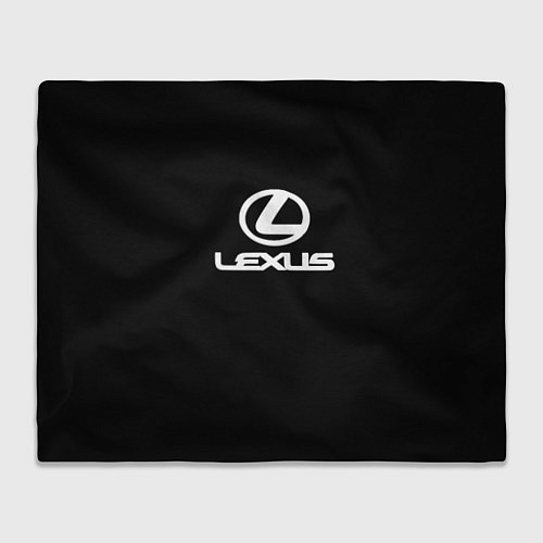 Плед Lexus white logo / 3D-Велсофт – фото 1