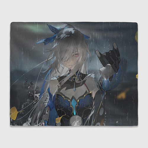 Плед Honkai Star Rail Jingliu white / 3D-Велсофт – фото 1