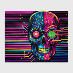 Плед Pop art skull - ai art