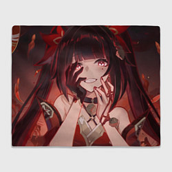 Плед флисовый Honkai Star Rail Sparkle smile, цвет: 3D-велсофт