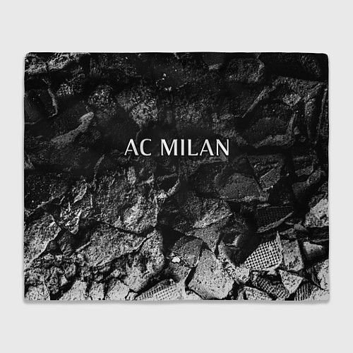 Плед AC Milan black graphite / 3D-Велсофт – фото 1
