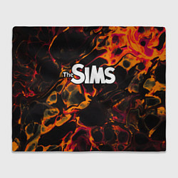 Плед флисовый The Sims red lava, цвет: 3D-велсофт