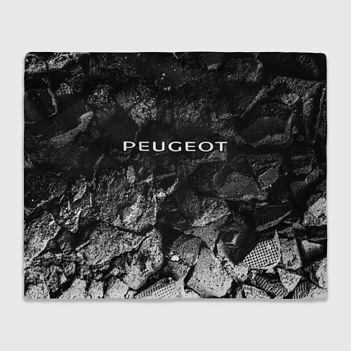 Плед Peugeot black graphite / 3D-Велсофт – фото 1