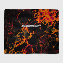 Плед флисовый Manchester City red lava, цвет: 3D-велсофт