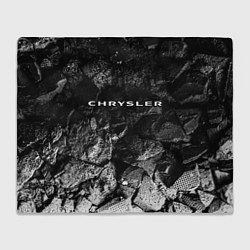 Плед флисовый Chrysler black graphite, цвет: 3D-велсофт